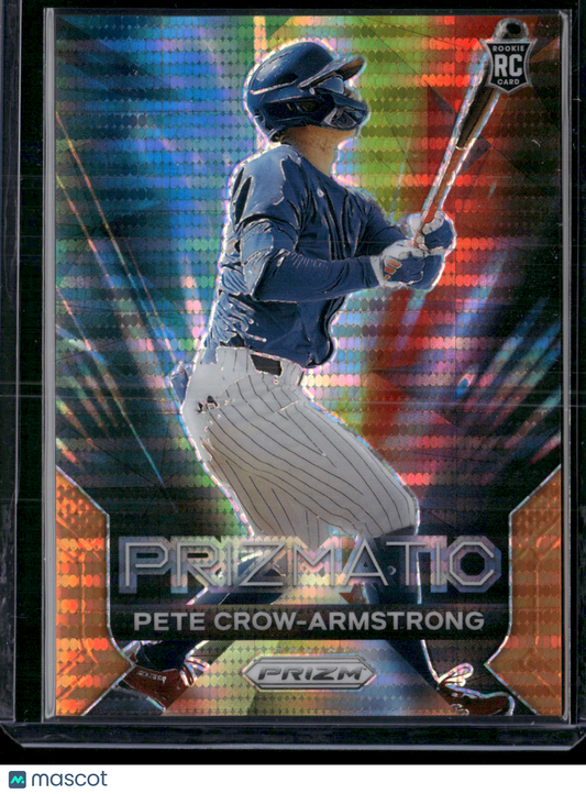 2024 Prizm PETE CROW-ARMSTRONG #17 Prizmatic Orange 91/399 Rookie RC