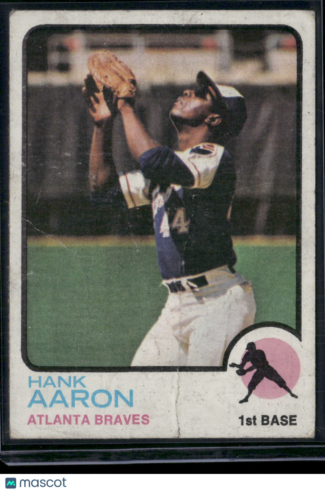 1973 Topps HANK AARON #100 Wrinkles (Good)