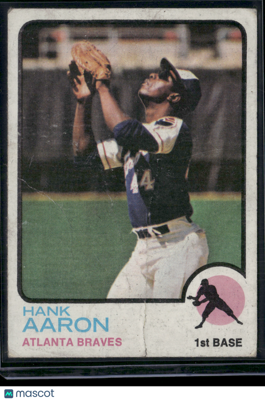 1973 Topps HANK AARON #100 Wrinkles (Good)