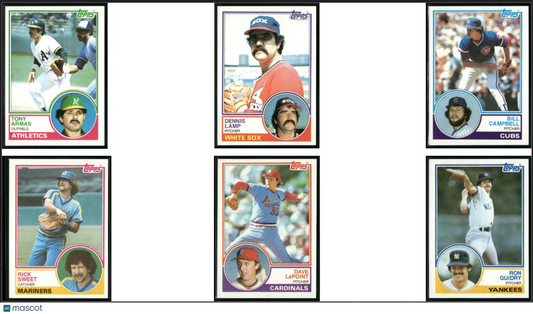 1983 Topps 6 - CARDLOT Tony Armas/Ron Guidry (NM)