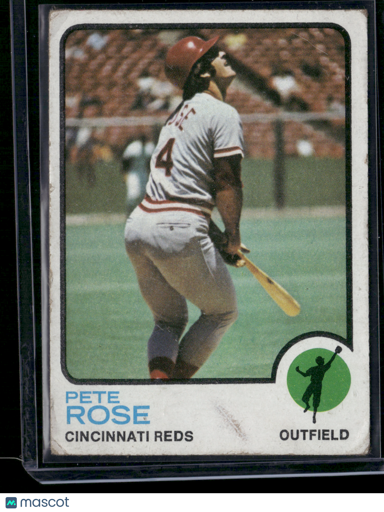 1973 Topps PETE ROSE #130 Light Scratch Surface Wear (Good)