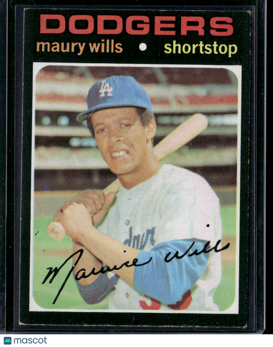 1971 Topps MAURY WILLS #385 (VG)