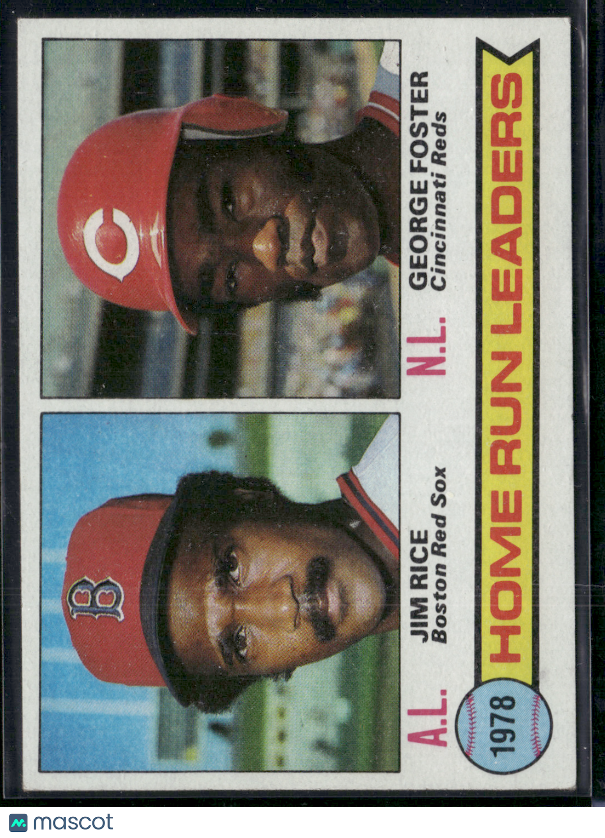 1979 Topps JIM RICE/GEORGE FOSTER #3 1978 RBI Leaders (VG/EX-EX)