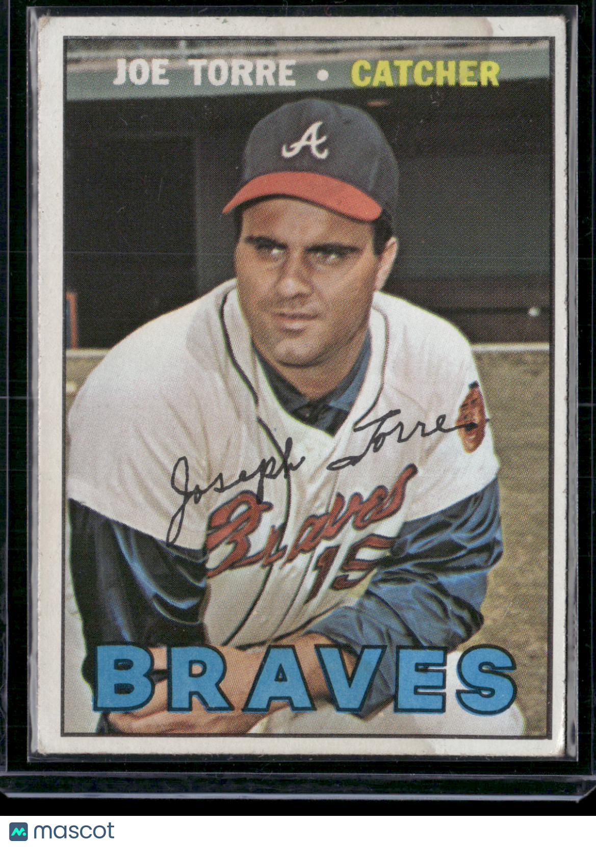 1967 Topps JOE TORRE #350 Stain Top Front (VG)