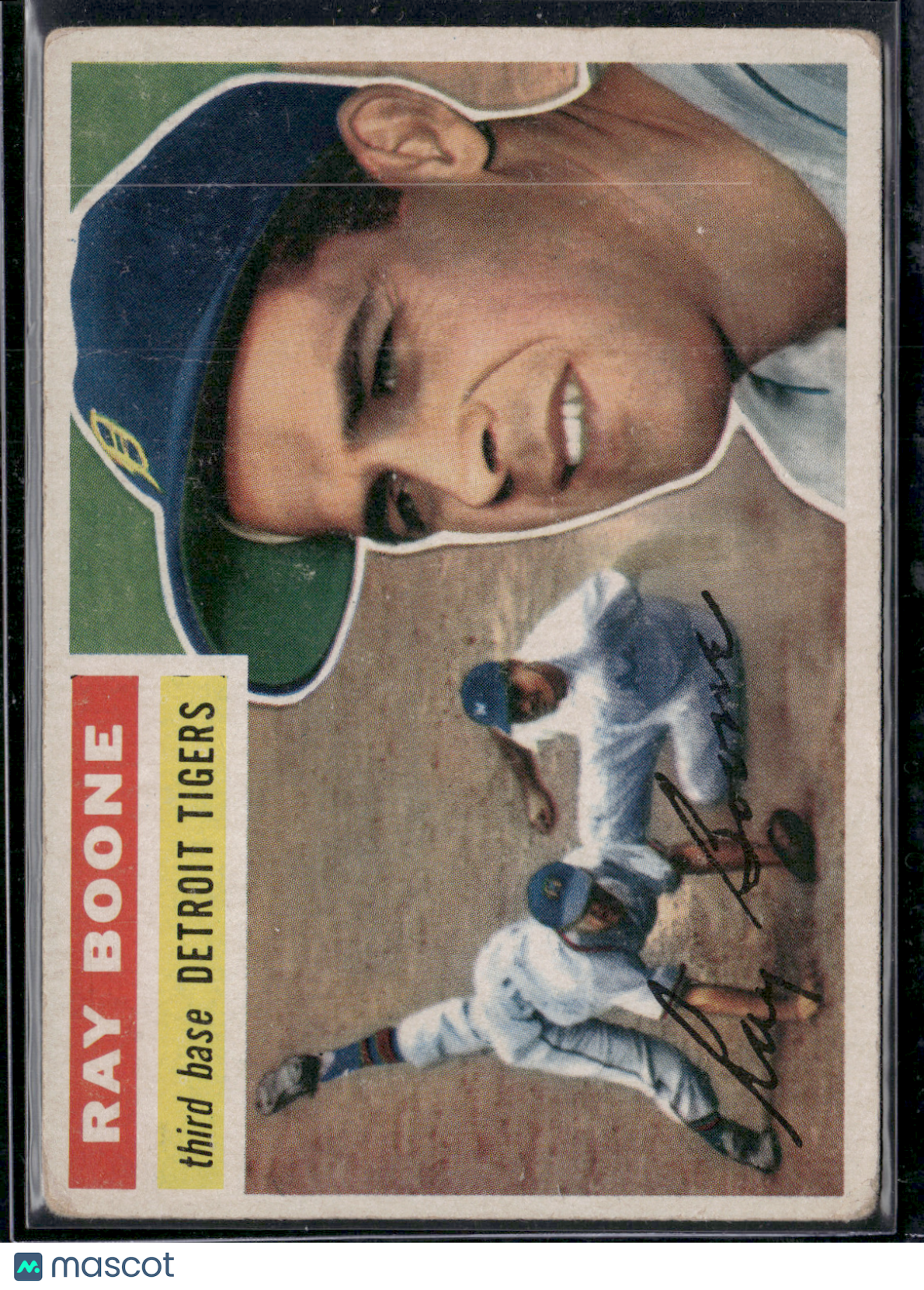 1956 Topps RAY BOONE #6 Light Wrinkles