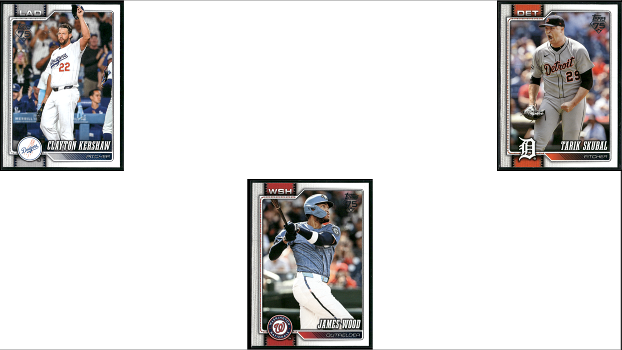 2026 Topps STARS OF MLB 7 CARDLOT Mookie Betts/Tarik Skubal (NM)