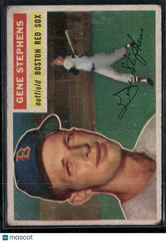 1956 Topps GENE STEPHENS #313 Surface Scratches Surface Dings