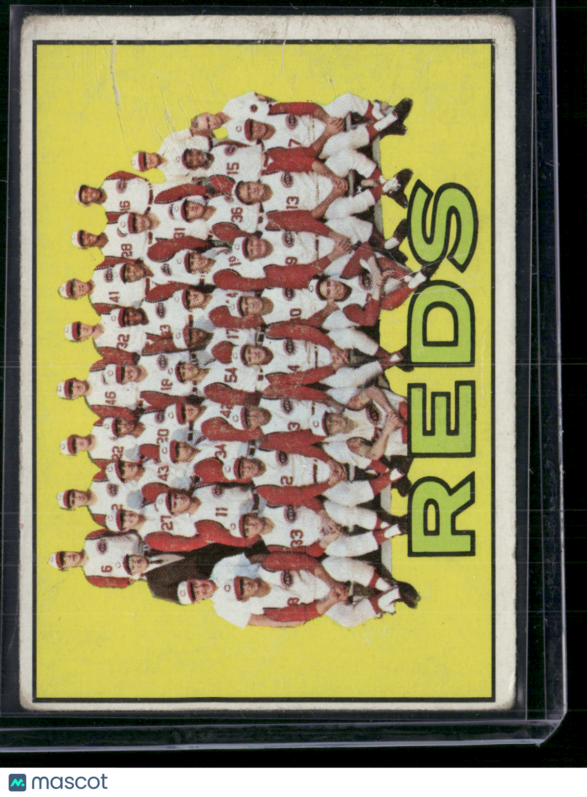 1967 Topps CINCINNATI REDS #407 Surface Scratches (VG)
