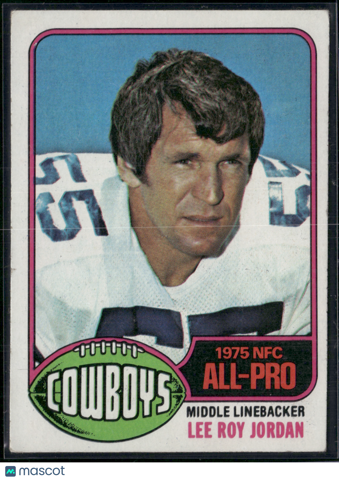 1976 Topps LEE ROY JORDAN #490 All Pro (EX)