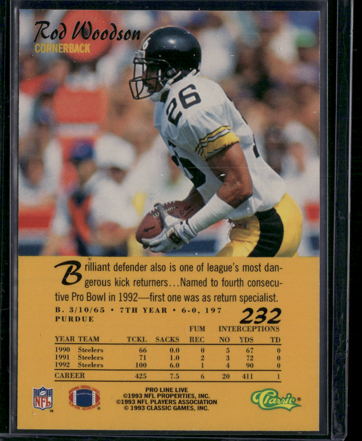 1993 ROD WOODSON #232 (NM)