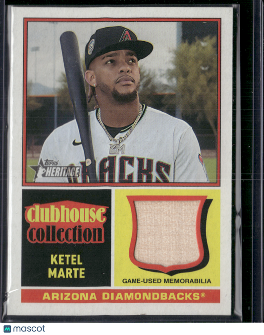 2025 Topps Heritage KETEL MARTE #CCR-KM Clubhouse Collection Relic