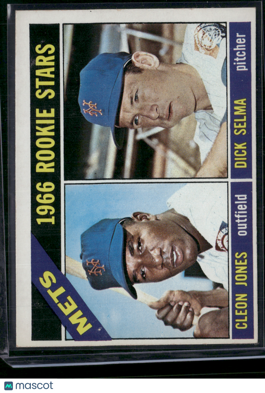 1966 Topps CLEON JONES/DICK SELMA #67 METS ROOKIE STARS