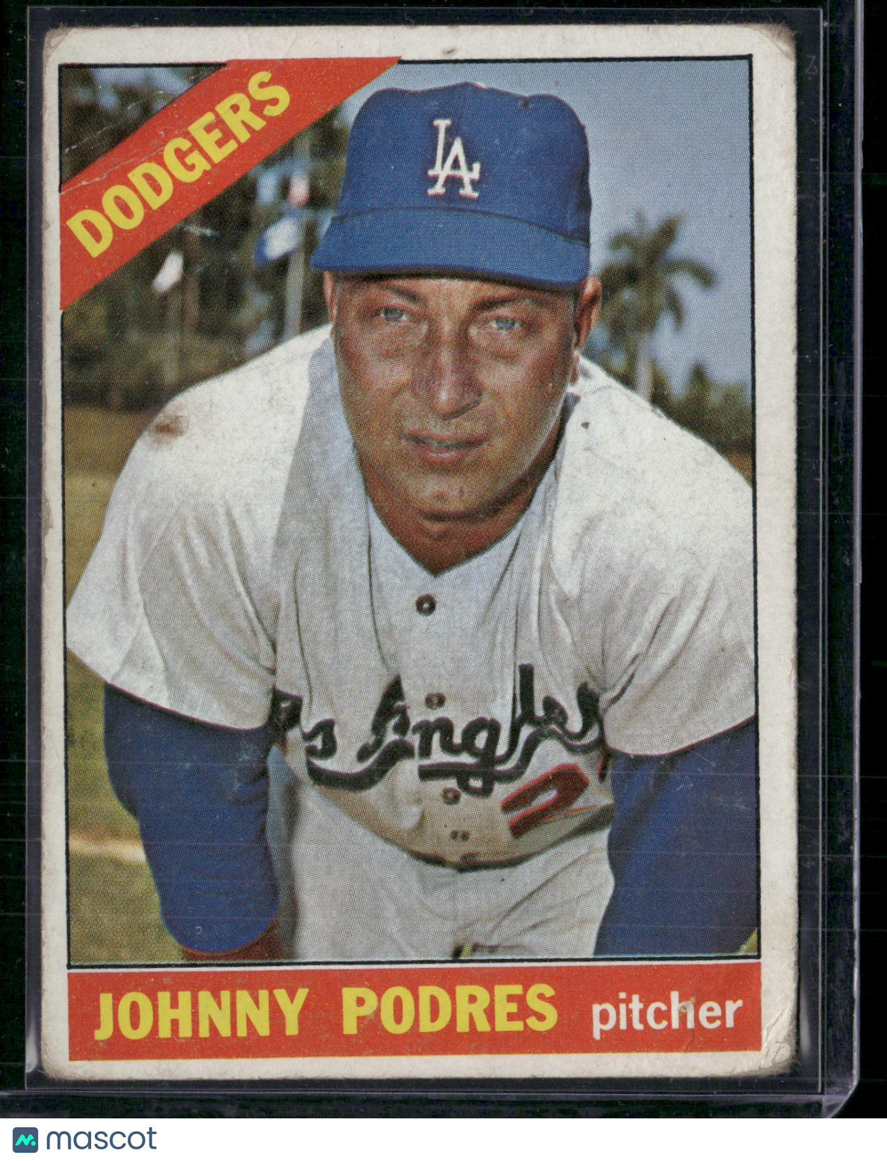1966 Topps JOHNNY PODRES #468 Light Wrinkles (VG)