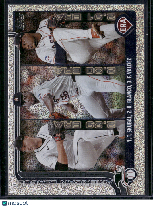 2025 Topps Series 1 AL ERA LEADERS SKUBAL #5 Glitter Refractor