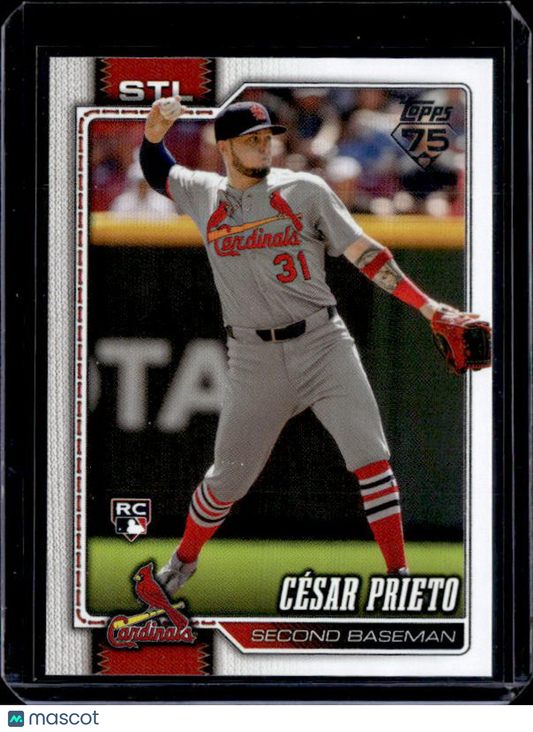 2026 Topps Series 1 CESAR PRIETO #95 Rookie RC