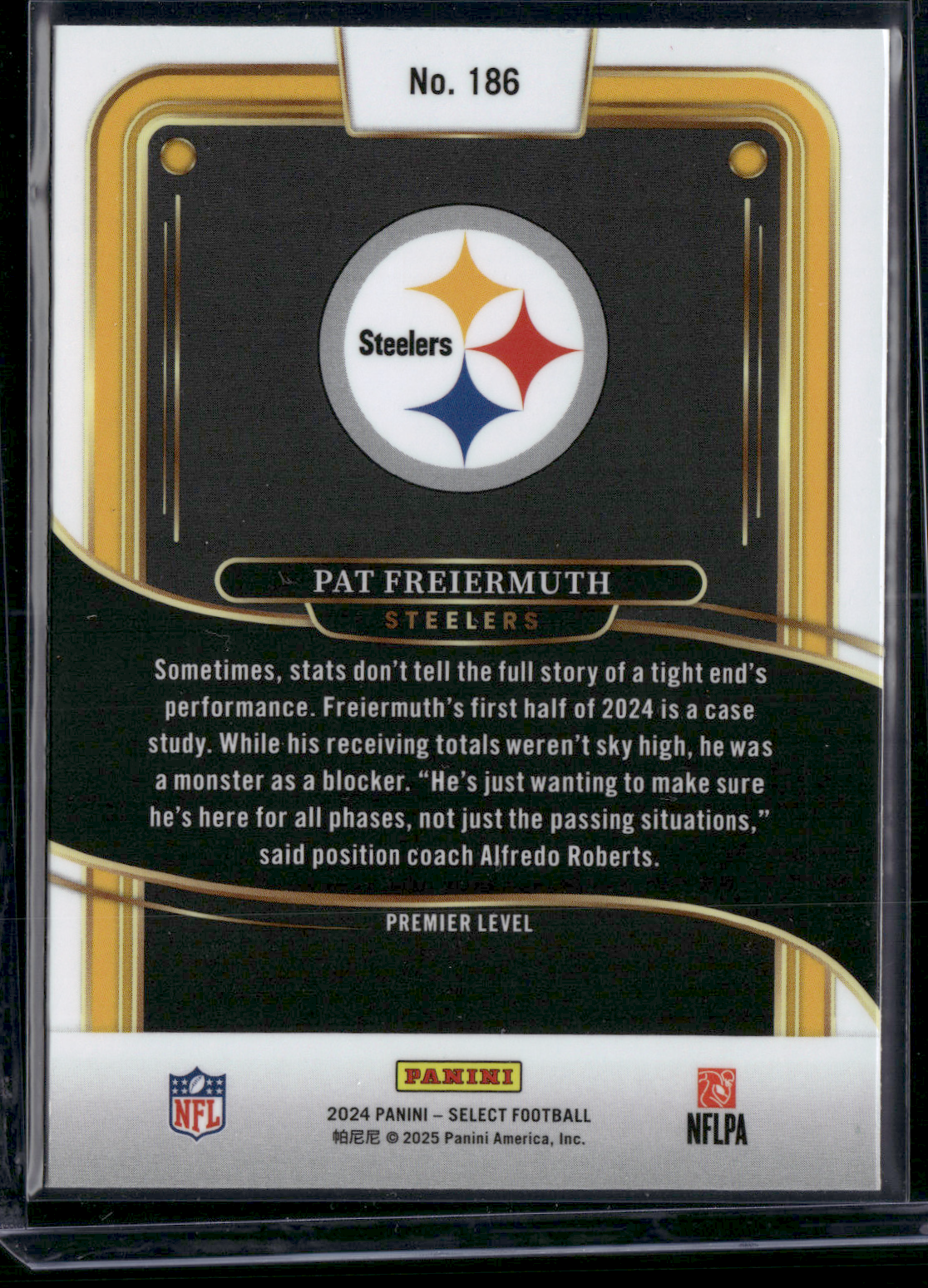2024 Panini Select PAT FREIERMUTH #186 Premier Level