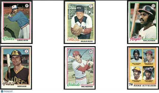 1978 Topps 6 ~ CARDLOT Clarence Gaston/78 Rookie Outfielders (EX-EX/MT)
