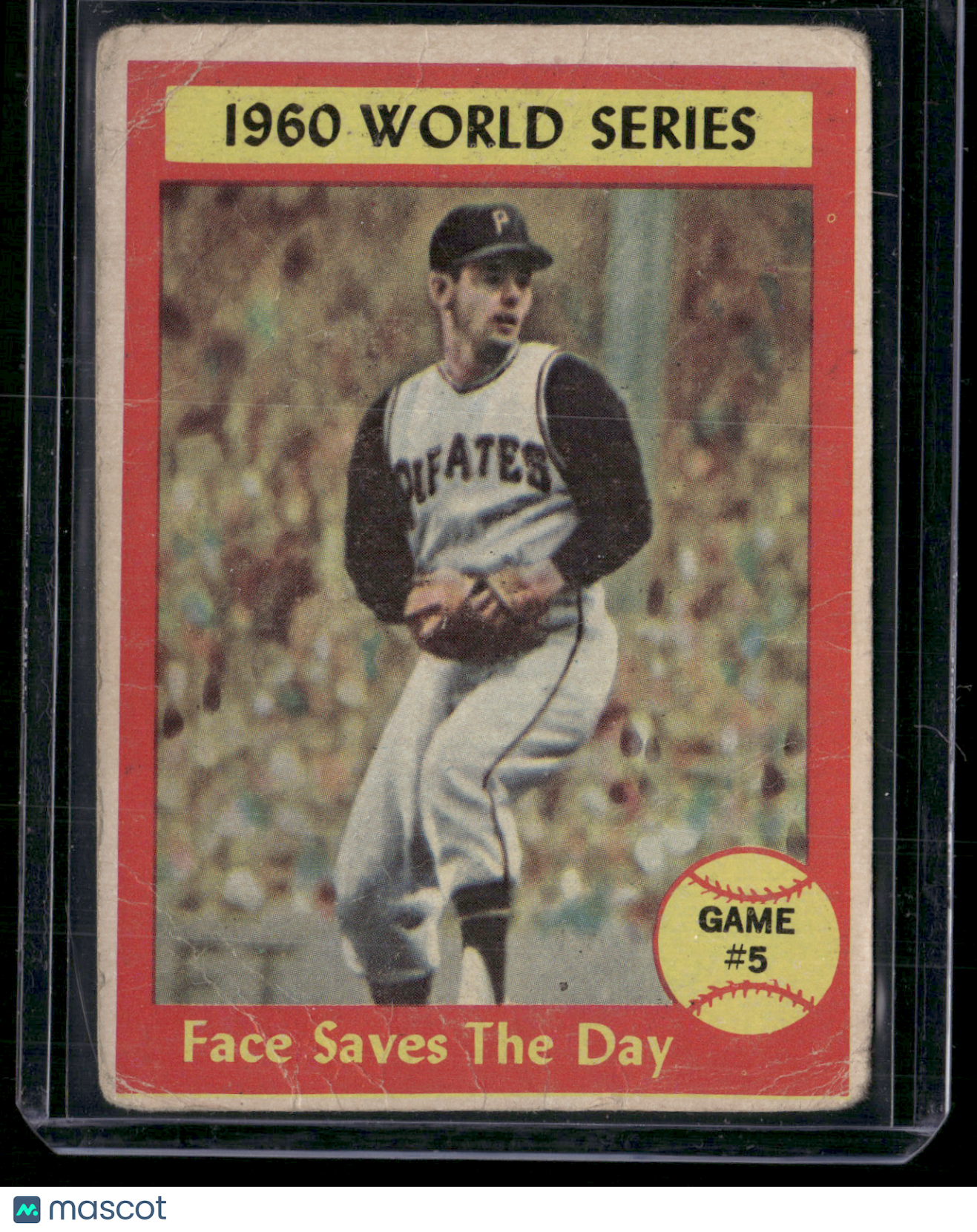 1961 Topps ROY FACE -FACE SAVES THE DAY #310 1960WorldSeriesGame#5Wrinkles(Good)