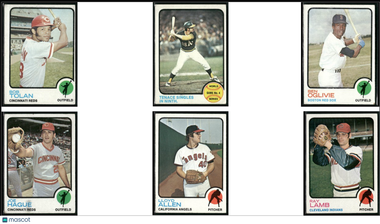 1973 Topps 6 ~ CARDLOT Bob Tolan/Ray Lamb (VG-VG/EX)