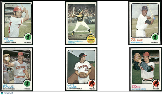 1973 Topps 6 ~ CARDLOT Bob Tolan/Ray Lamb (VG-VG/EX)