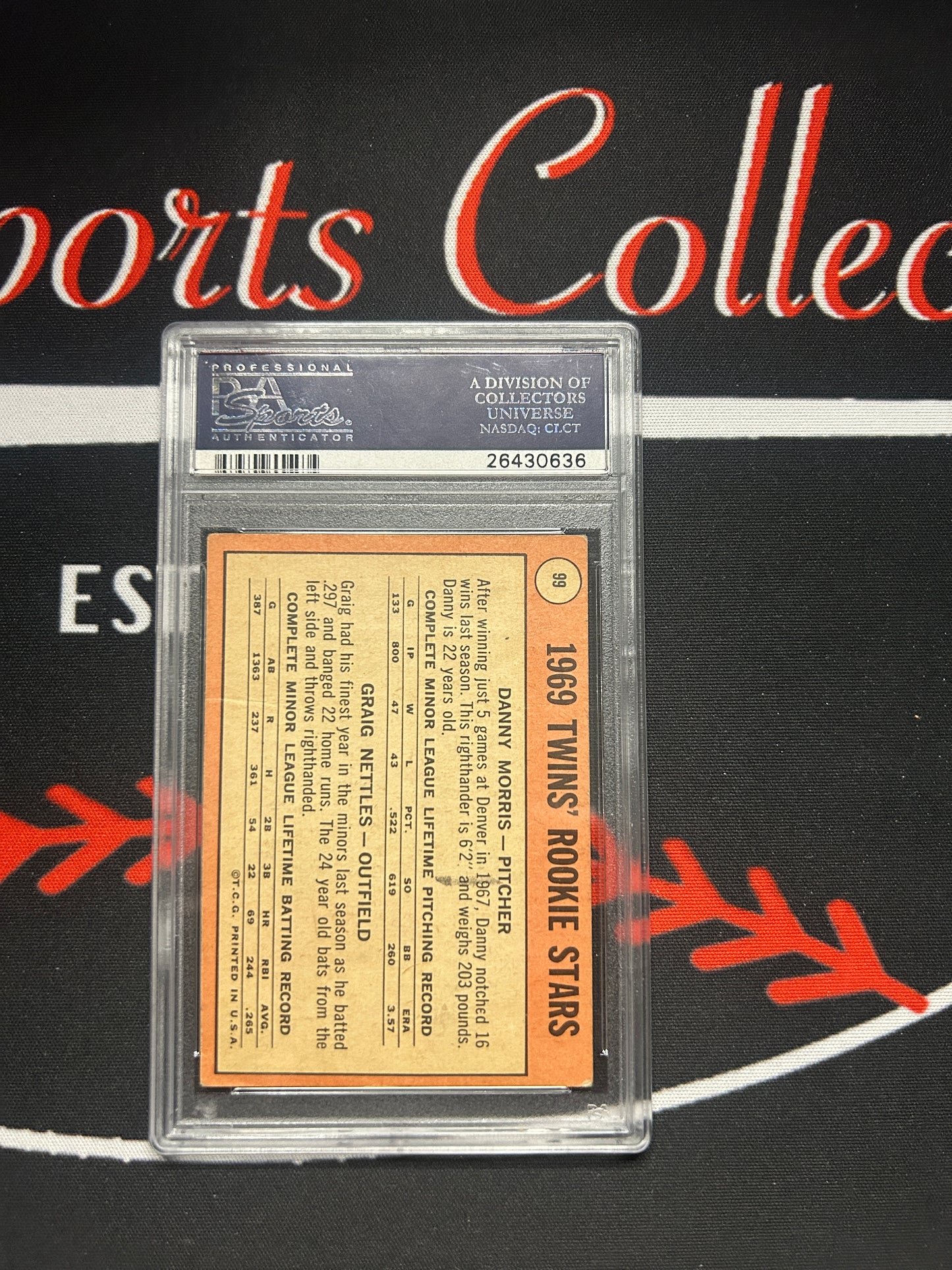 1969 Topps Twins Rookies #99 No Black Loop PSA 3