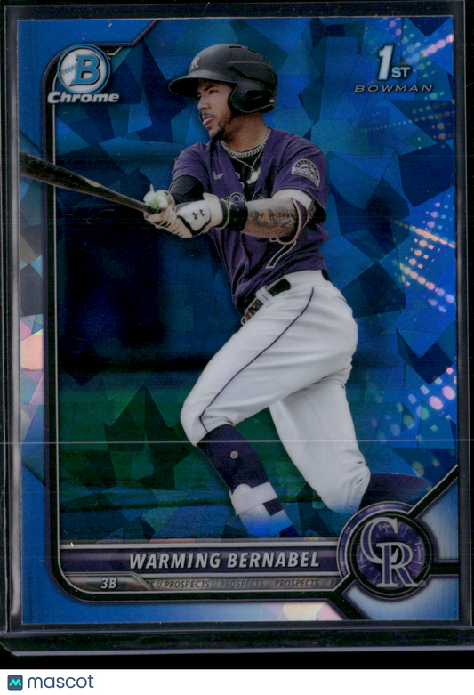 2022 Bowman Chrome Sapphire WARMING BERNABLE #BCP-46 1st Bowman Blue Sapphire