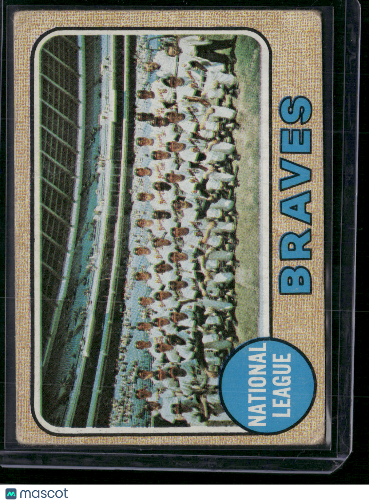 1968 Topps ATLANTA BRAVES #221 Stain on Back (VG)
