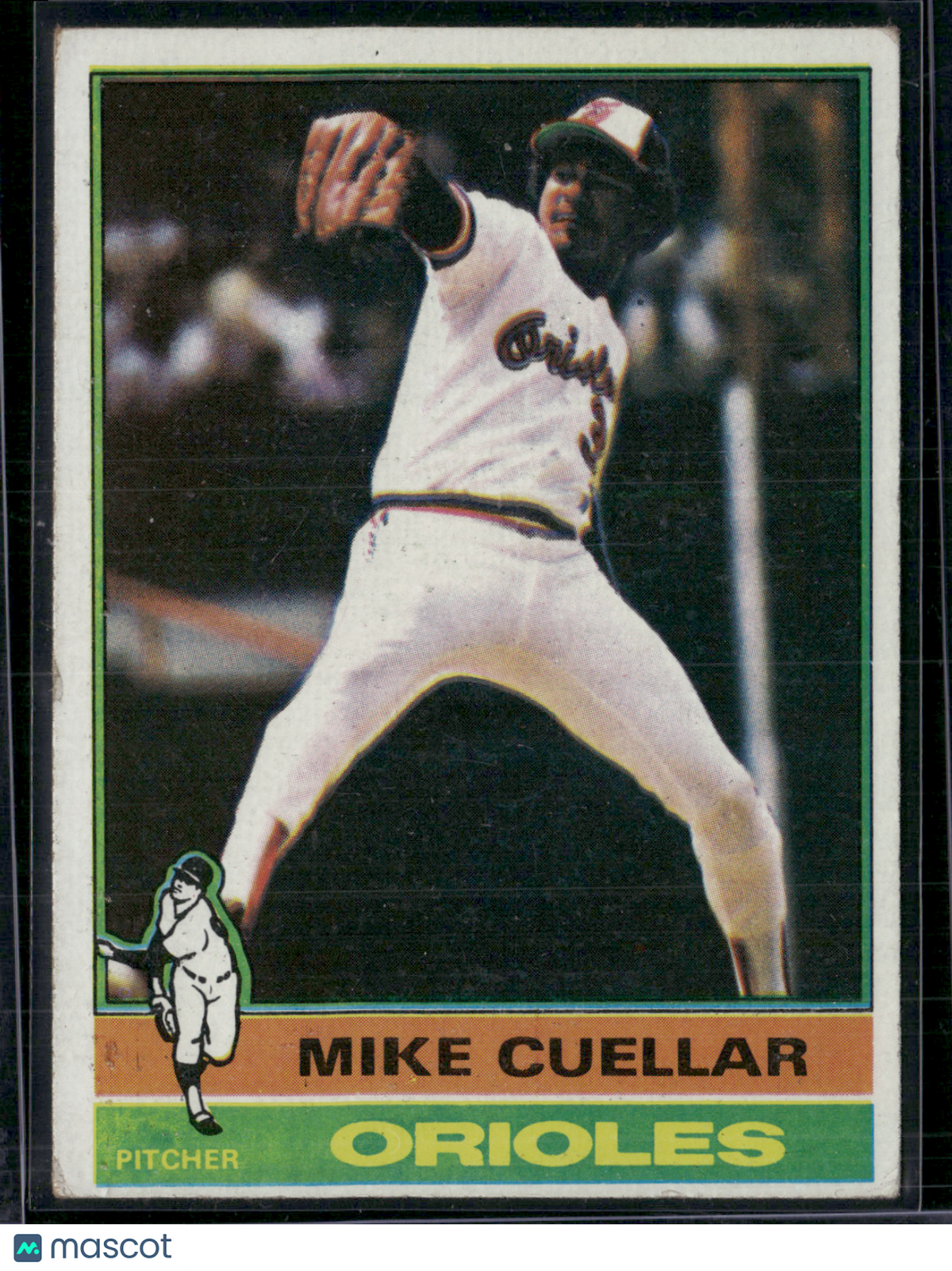 1976 Topps MIKE CUELLAR #285 Light Toning (VG/EX)