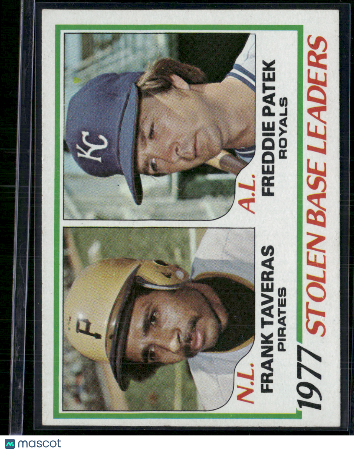 1978 Topps FRANK TAVERAS/FREDDIE PATEK #204 1977 Stolen Base Leaders (EX/MT)
