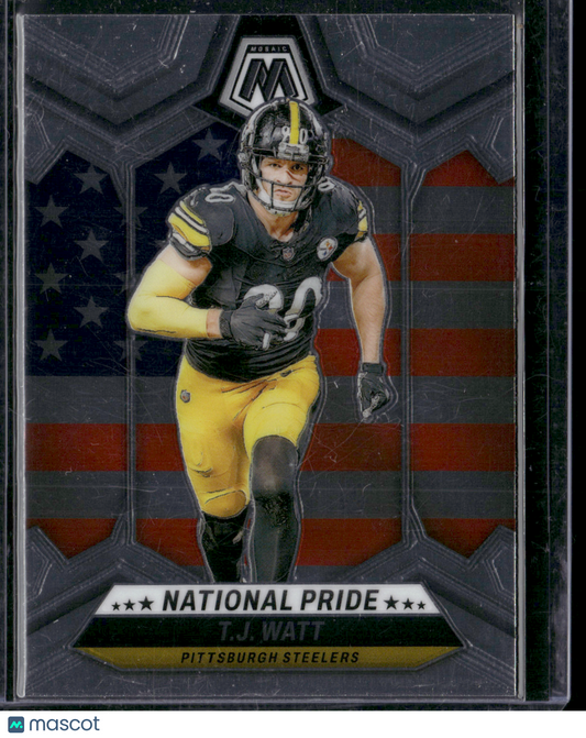 2024 Panini Mosaic T.J. WATT #266 NATIONAL PRIDE