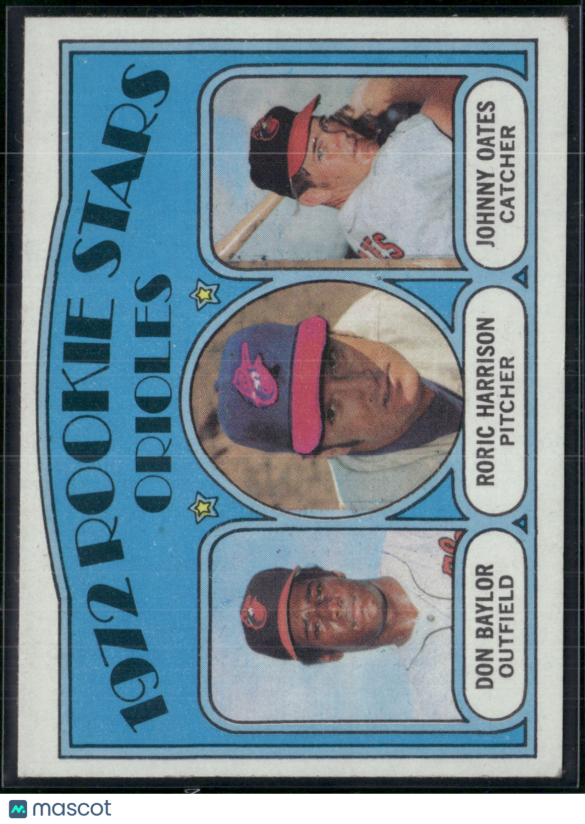 1972 Topps DON BAYLOR/HARRISON/OATES #474 1972 Orioles Rookie Stars (EX)