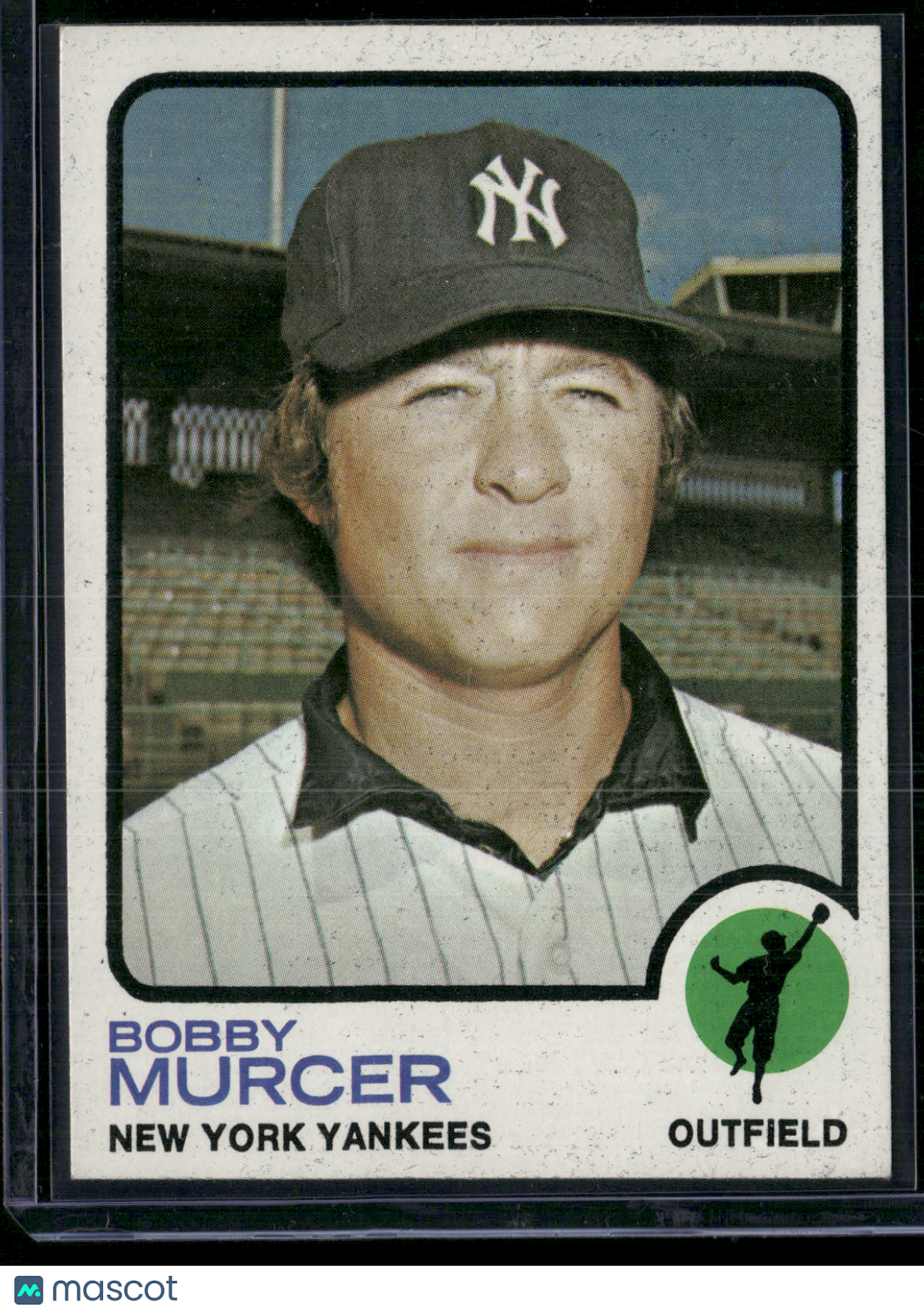 1973 Topps BOBBY MURCER #240 Print Snow (EX)