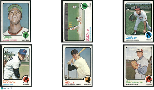 1973 Topps 6 ~ CARDLOT Johnny Jeter/John Strohmayer (VG-VG/EX)