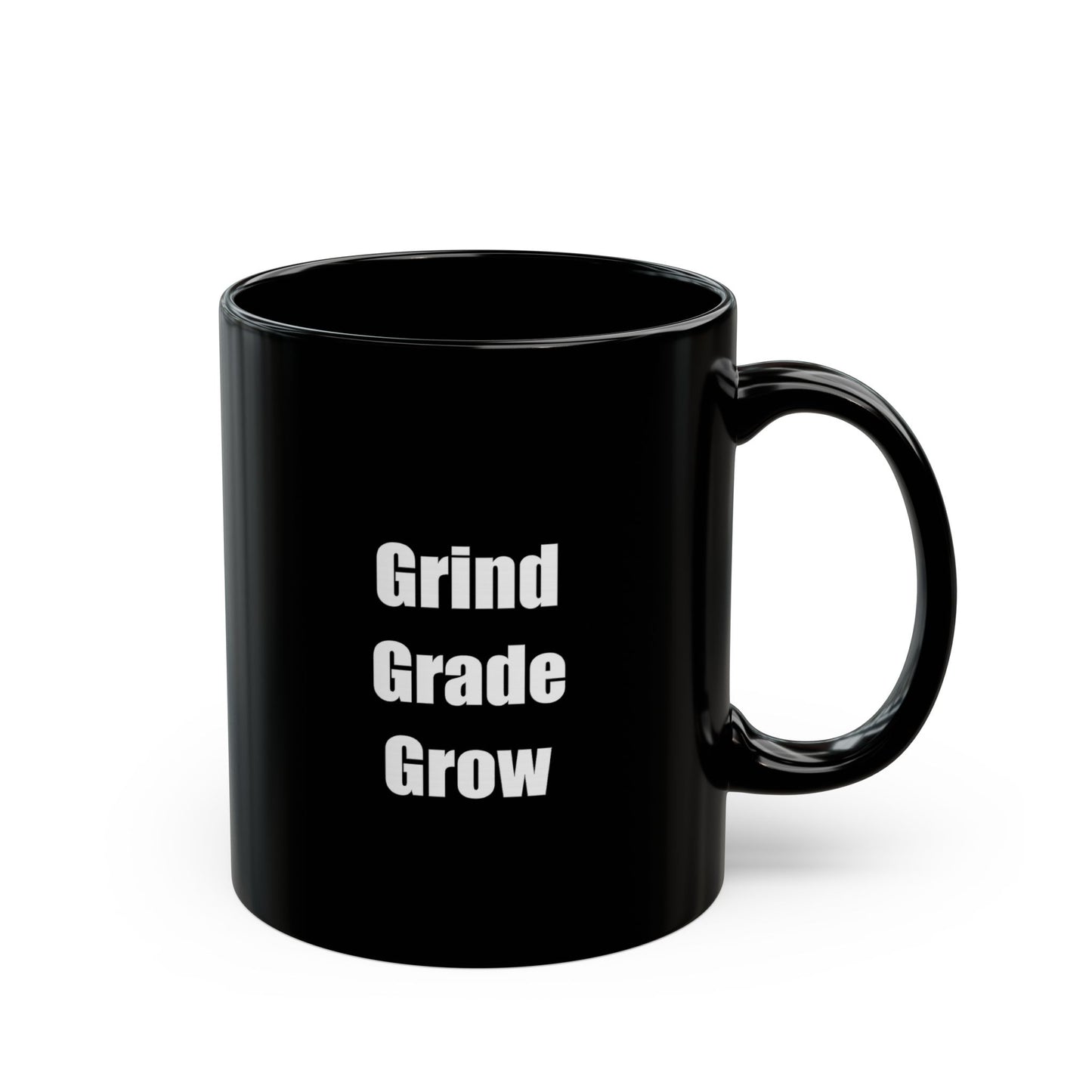 Grind. Grade. Grow. Black Collector’s Mug – Built for Hustlers in the Hobby