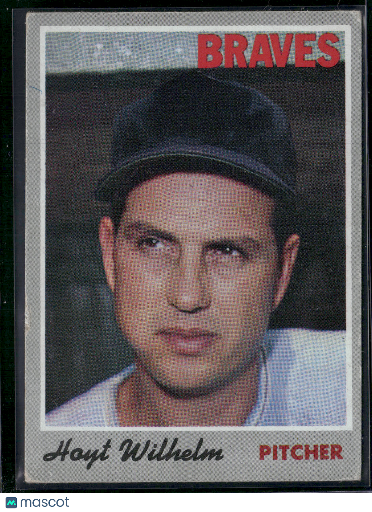 1970 Topps HOYT WILHELM #17 Unkown Marking Top Left of card (Good)