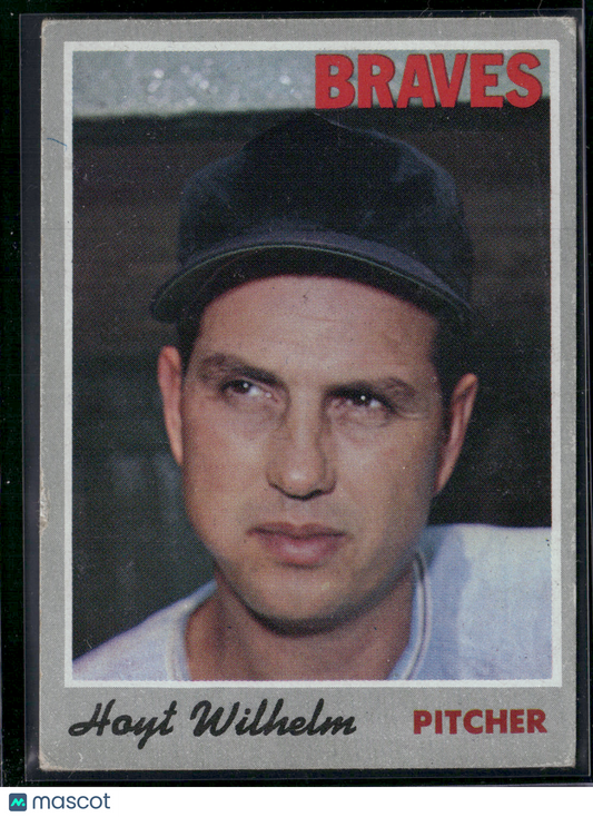 1970 Topps HOYT WILHELM #17 Unkown Marking Top Left of card (Good)