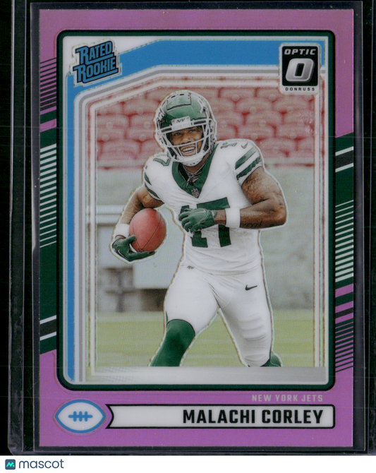 2024 Donruss Football MALACHI CORLEY #333 Optic Preview Pink Prizm Rookie RC