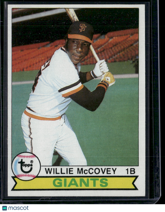 1979 Topps WILLIE MCCOVEY #215 Print Snow (EX)