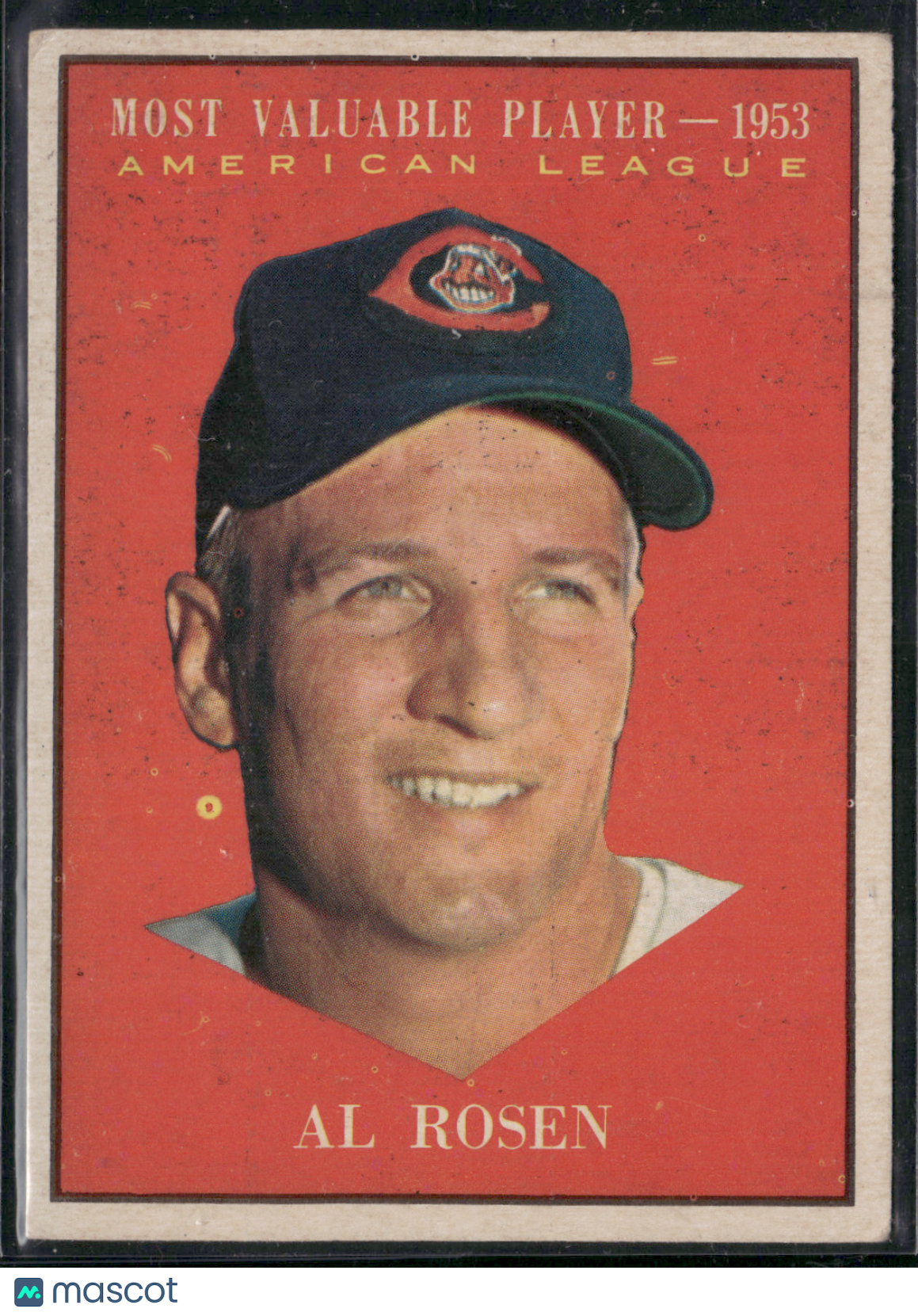 1961 Topps AL ROSEN #474 1953 MVP Light Wrinkle (VG)