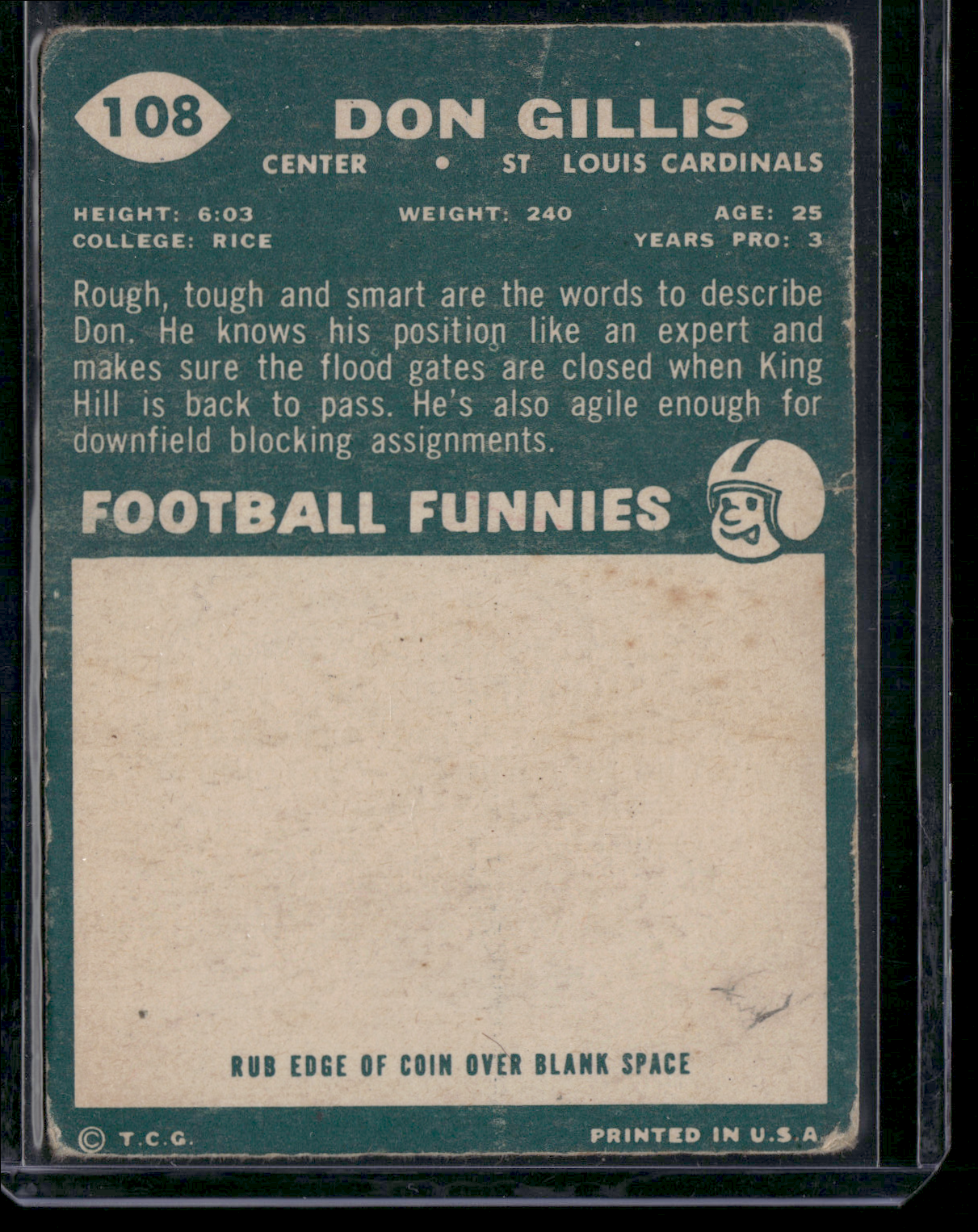 1960 Topps DON GILLIS #108