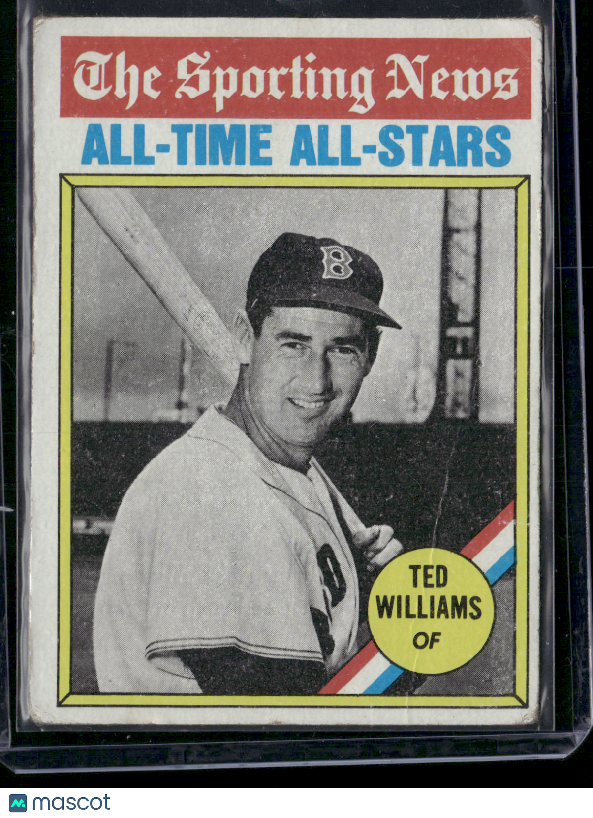 1976 Topps TED WILLIAMS #347 All Time All Stars Wrinkle (Good)