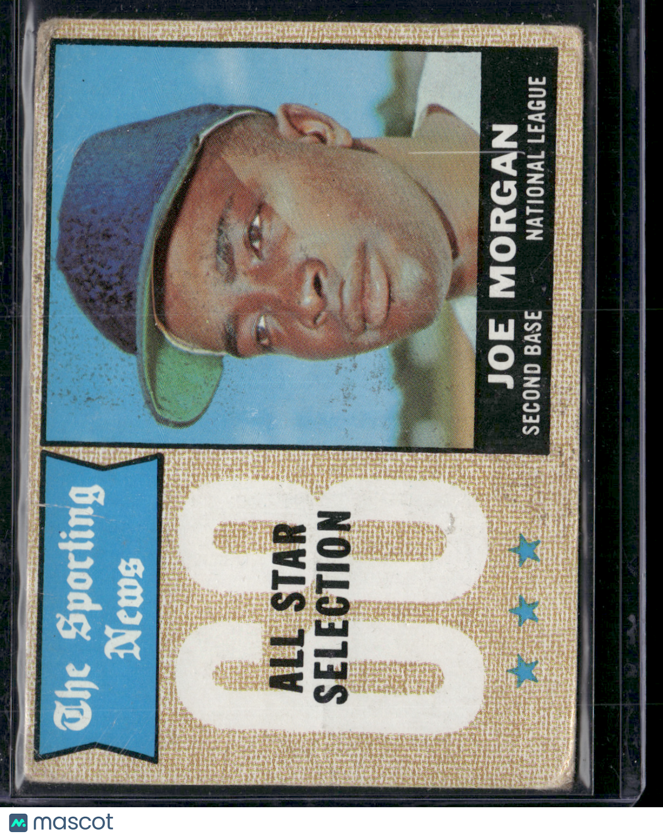 1968 Topps JOE MORGAN #364 All Star Staining Wrinkles (Good)