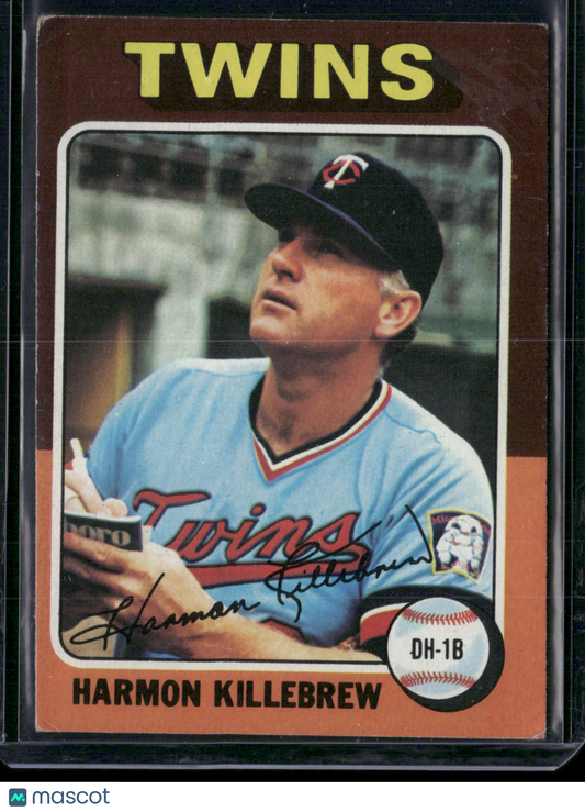 1975 Topps HARMON KILLEBREW #640 Light wax stain (VG/EX)