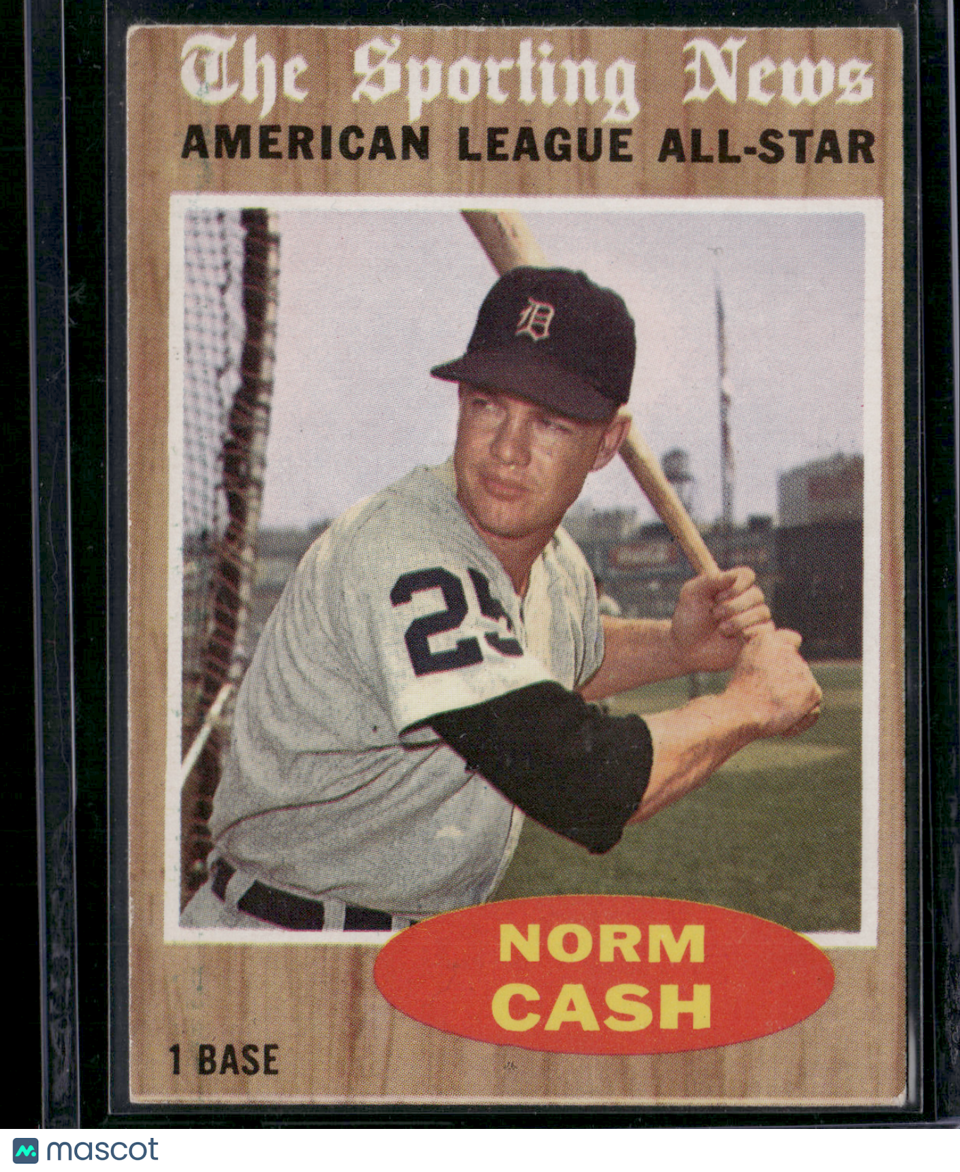 1962 Topps NORM CASH #466 AL All Star (VG)