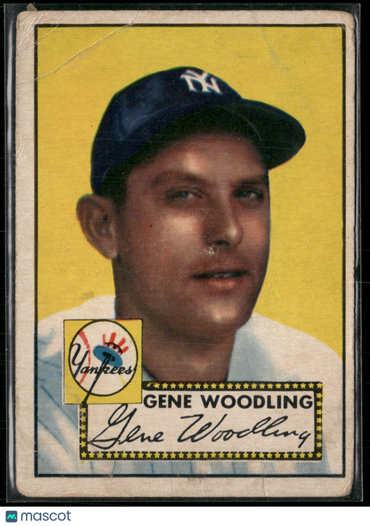 1952 Topps GENE WOODLING #99 Wrinkles Creases (Good)