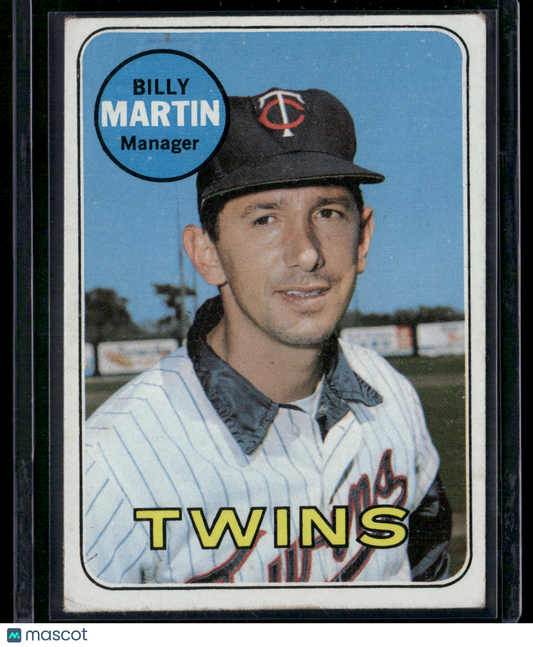 1969 Topps BILLY MARTIN #547 (VG)