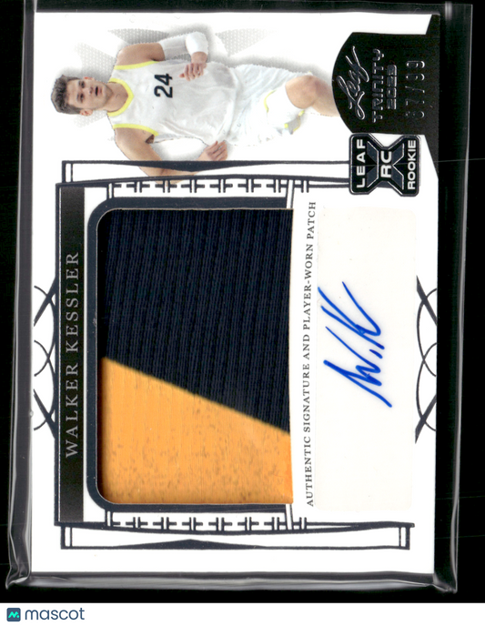 2023 Trinity Basketball WALKER KESSLER #PA-WK1 Rookie Patch Auto 67/99 RC
