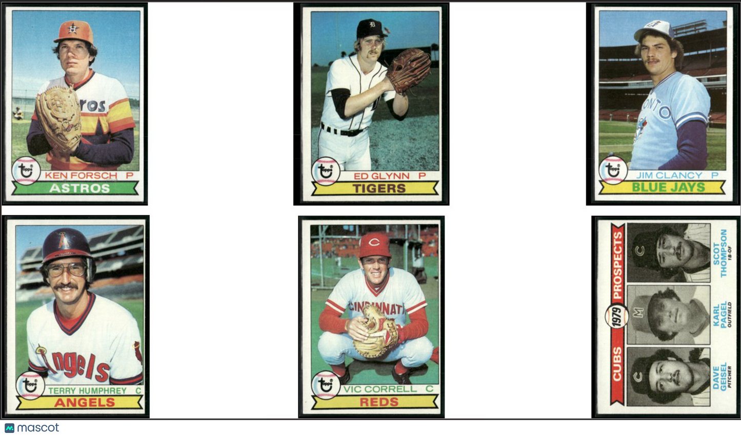 1979 Topps 6 ~ CARDLOT Ken Forsch/Cubs Prospects (EX)