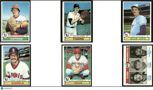 1979 Topps 6 ~ CARDLOT Ken Forsch/Cubs Prospects (EX)