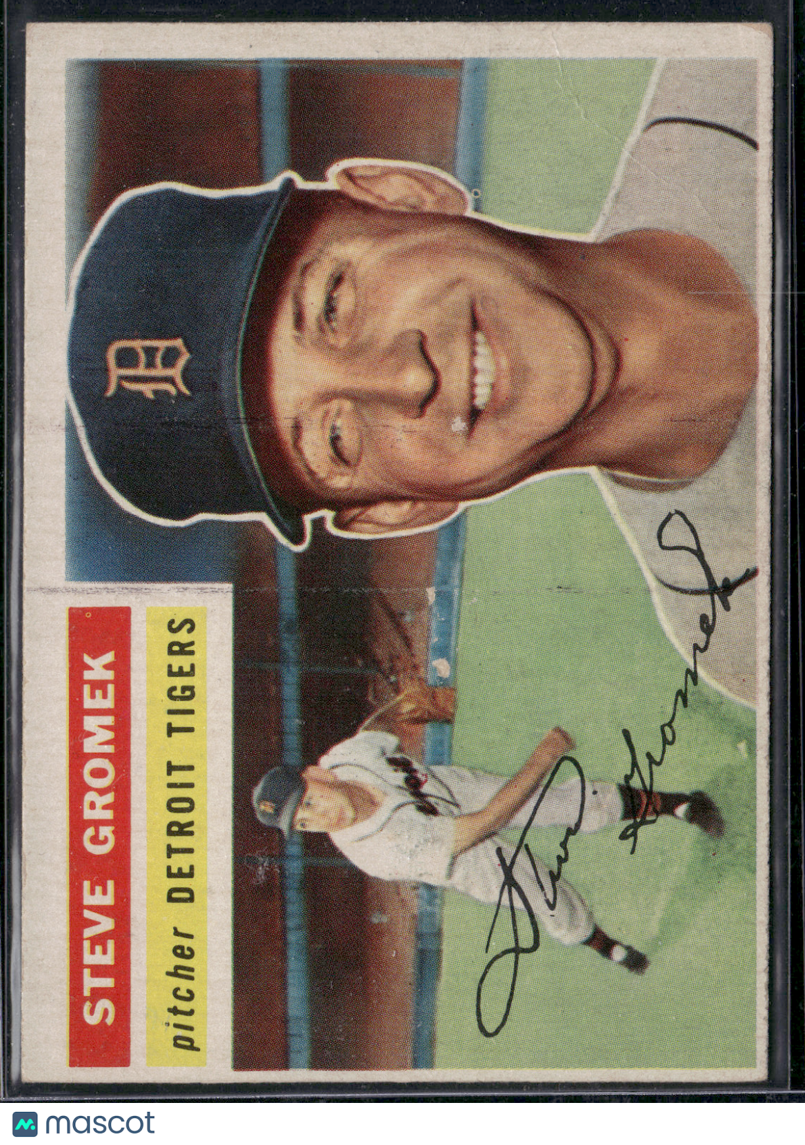 1956 Topps STEVE GROMEK #310 Wrinkle